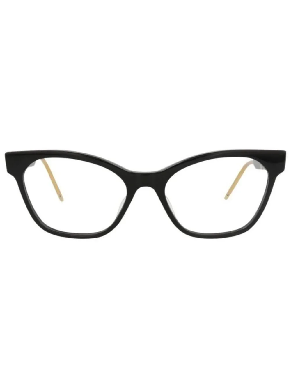 New Gucci Womens Cat Eye Black Black Transparent Fashion Designer Eyeglasses
